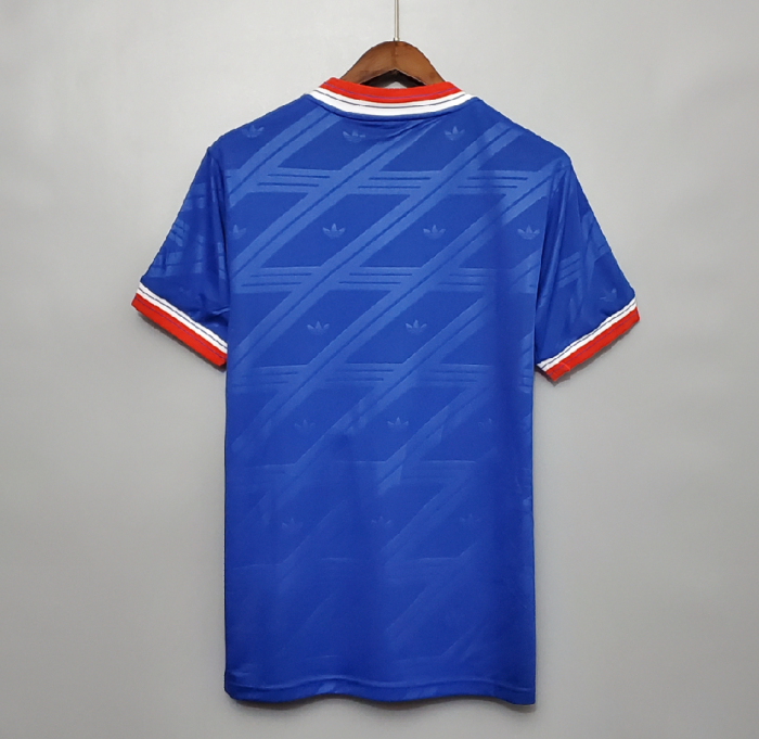 Retro Jersey 1986-1988 Manchester United Third Blue Soccer Jersey