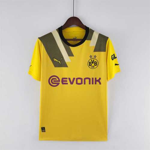 Fans Version 2022-2023 Borussia Dortmund 3rd Away Yellow Soccer Jersey