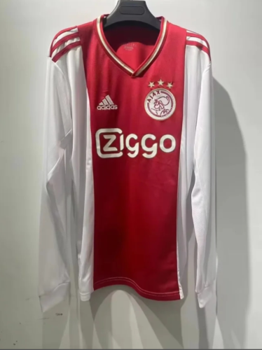 Long sleeve 2022-2023 Ajax Home Soccer Jersey