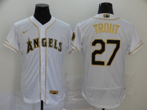 Los Angeles Angels of Anaheim 27 TROUT White 2020 Flexbase Jersey