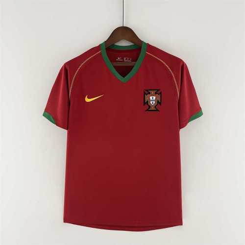 Retro Jersey 2006 Portugal Home Soccer Jersey Vintage Football Shirt