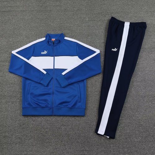 2023-2024 PM Blue/White Soccer Jacket and Pant
