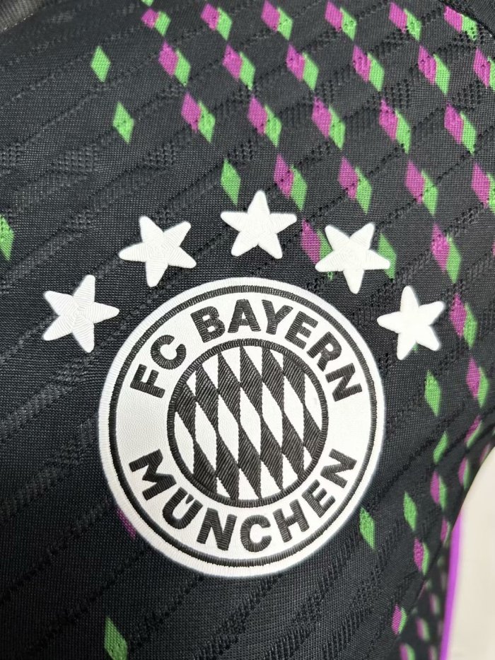 Player Version 2023-2024 Bayern Munich Away Black Soccer Jersey