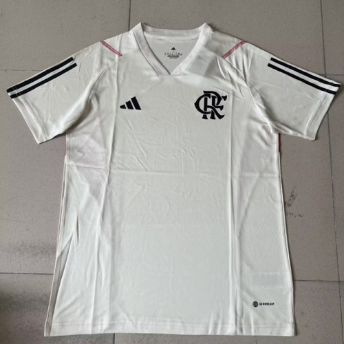 2023-2024 Fans Version Flamengo White Soccer Training Jersey
