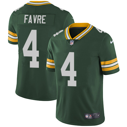 Green Bay Packers #4 FAVRE Green NFL Legend Jersey
