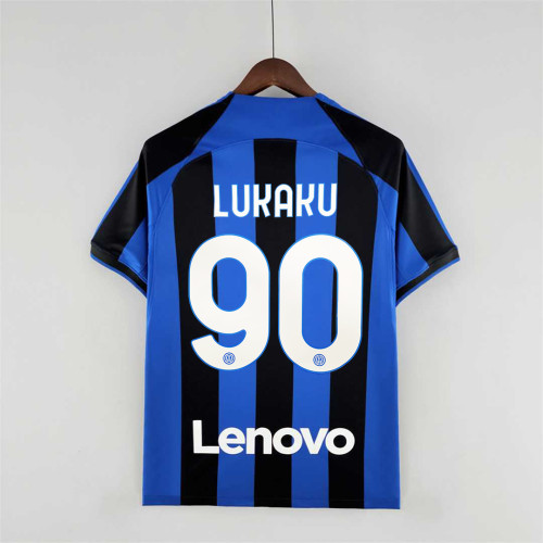 Lukaku Shirt for Fan Version Inter Milan 2022-23 Home Soccer Jersey