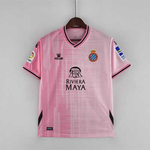 Fans Version 2022-2023 RCD Espanyol de Barcelona Away Pink Soccer Jersey