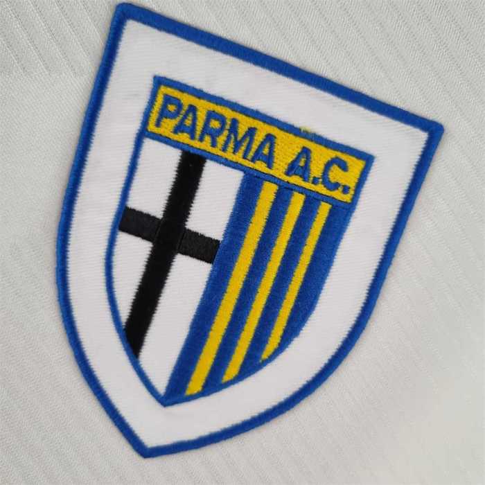 Retro Jersey 1993-1995 Parma Away White Soccer Jersey Vintage Football Shirt