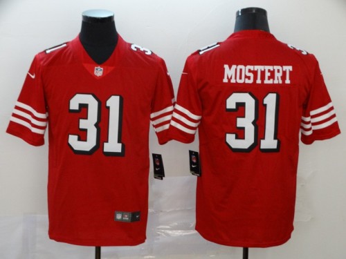 San Francisco 49ers 31 Raheem Mostert Red NFL Jersey