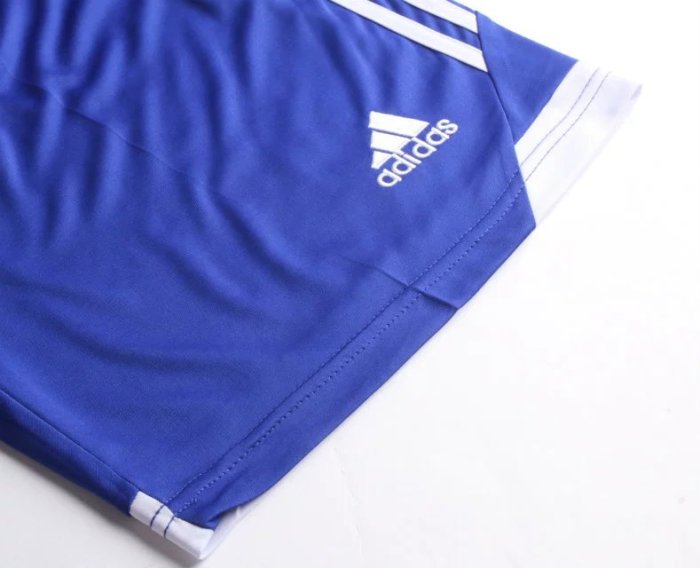 #809 Blue Soccer Training Uniform Blank Jersey and Shorts