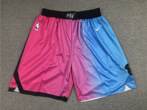 City Edition Miami Heat Pink/Blue NBA Shorts