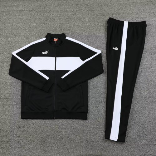 2023-2024 PM Black/White Soccer Jacket and Pant