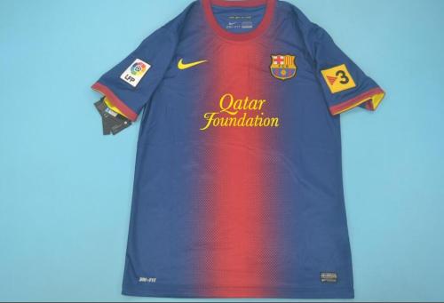with LFP+TV3 Patch Retro Jersey 2012-2013 Barcelona Home Soccer Jersey