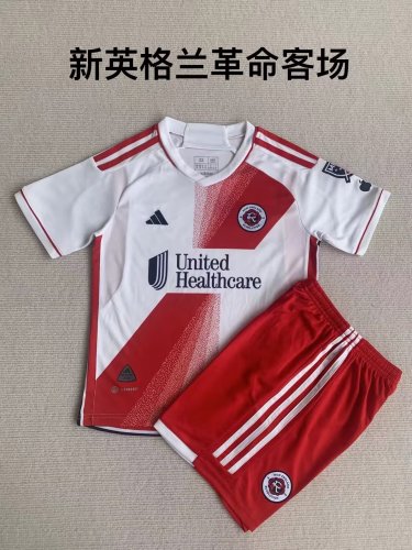 Adult Uniform 2023-2024 New England Revolution Away Soccer Jersey Shorts
