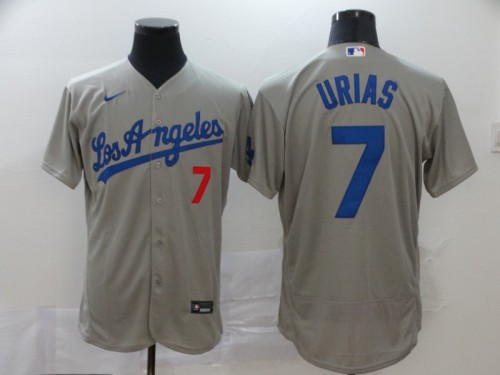 Los Angeles Dodgers 7 URIAS Grey 2020 Flex Base Jersey