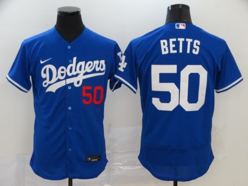 Los Angeles Dodgers 50 Mookie Betts Blue 2020 Flexbase Jersey