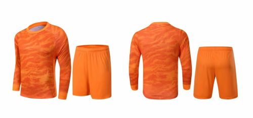 LK-S070119 Plate Suit  Orange Long Sleeves Jersey and Jersey  Short