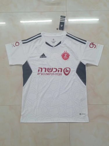 Fans Version 2022-2023 Hapoel Tel Aviv Away White Soccer Jersey Shorts