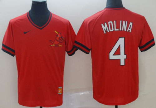 2019 St. Louis Cardinals # 4 MOLINA Red MLB Jersey