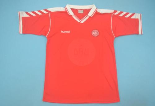 Retro Jersey 1998 Denmark Home Red Soccer Jersey Vintage Football Shirt