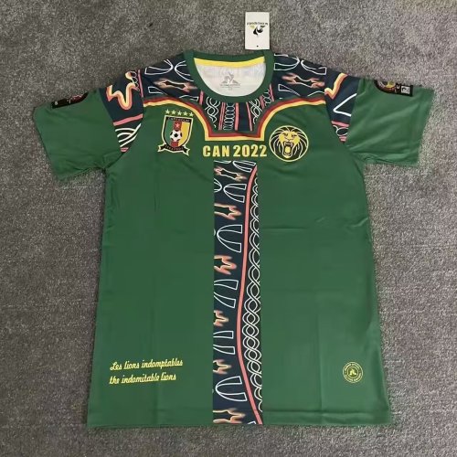 Fans Version 2022 World Cup Cameroon Green Soccer Jersey
