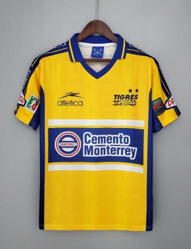 Retro Jersey 1999-2000 Tigres UANL Home Yellow Soccer Jersey