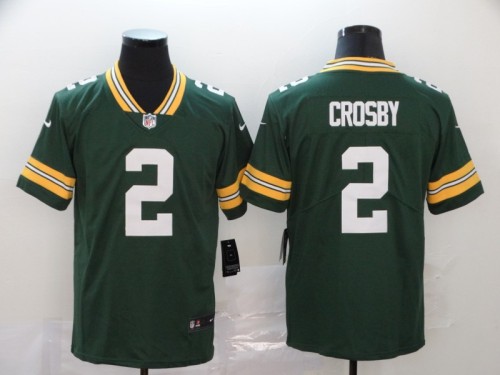 Green Bay Packers 2 CROSBY Green NFL Jersey
