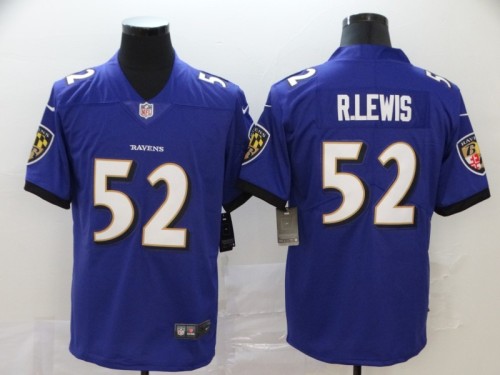 Baltimore Ravens 52 R.LEWIS Purple NFL Jersey