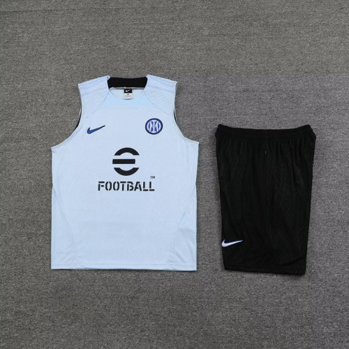 Adult Uniform 2023-2024 Inter Milan Light Blue Soccer Training Jersey Shorts