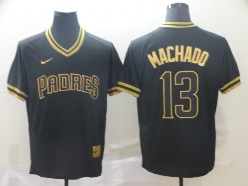 2019 San Diego Padres # 13 MACHADO Black  MLB Jersey