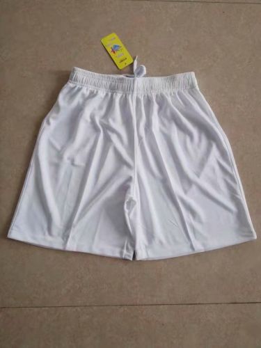 White Blank Shorts without Logos