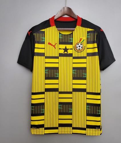 Fans Version Ghana  2020 Away Yellow Soccer Jersey