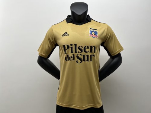 Fans Version 2022-2023 Colo-Colo 3rd Away Gold Soccer Jersey