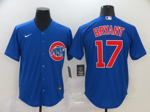 Chicago Cubs 17 BRYANT Blue Cool Base Jersey