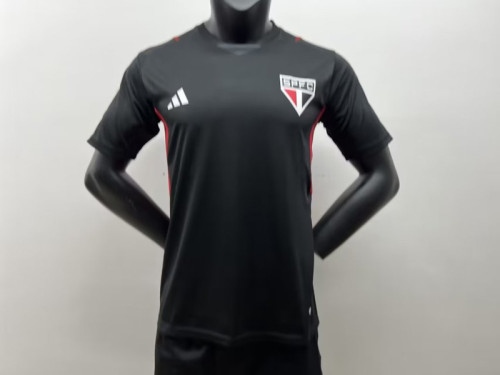 Fans Version 2023-2024 Sao Paulo Black Soccer Training Jersey