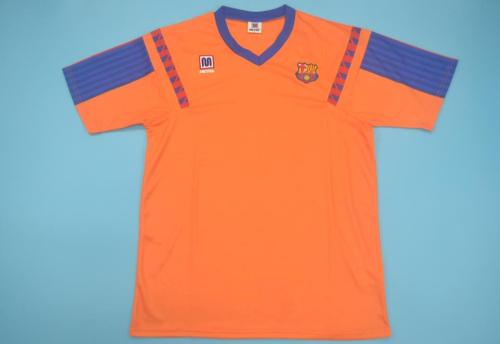 Retro Jersey 1992 Barcelona Away Orange UCL Final Soccer Jersey