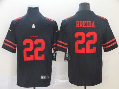 San Francisco 49ers 22 BREIDA Black NFL Jersey