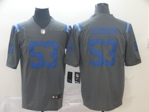 Indianapolis Colts 53 Darius Leonard Gray Inverted Legend Limited Jersey