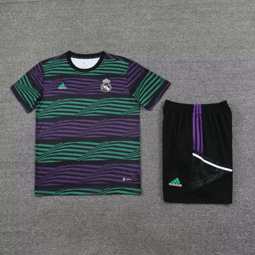 Adult Uniform 2023-2024 Real Madrid Green Soccer Training Jersey Shorts