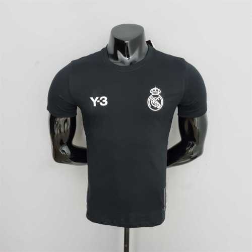 #K000112 Y-3 Real Madrid Black Soccer T-shirt