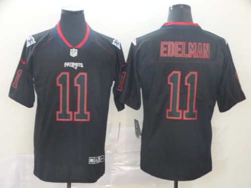 New England Patriots 11 Julian Edelman Black NFL Jersey