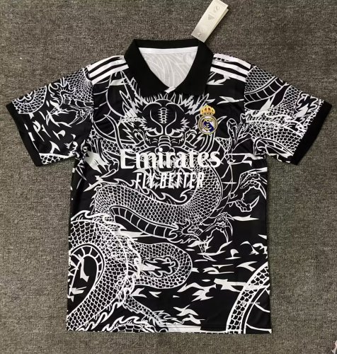 Fans Version 2023-2024 Real Madrid Black Dragon Soccer Jersey