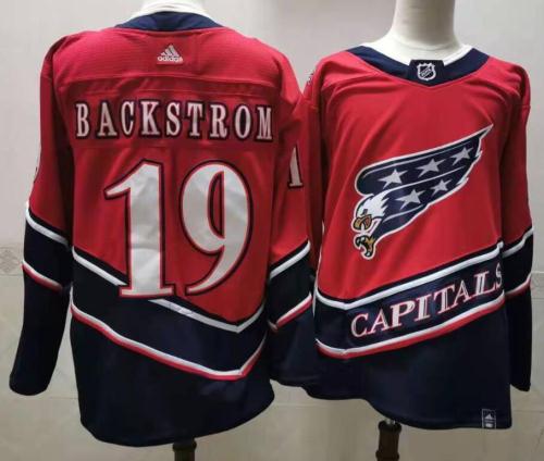2020 Retro Jersey Washington Capitals 19 BACKSTROM Red NHL Jersey