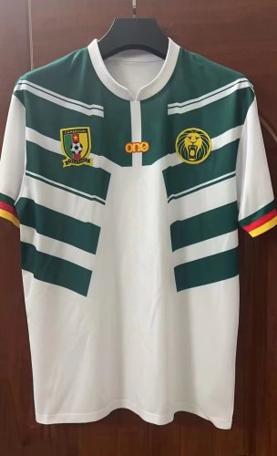 Fans Version 2022 World Cup Cameroon 3rd Away White Soccer Jersey