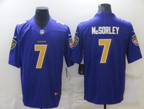 Ravens 7 Trace McSorley Purple NFL Jersey