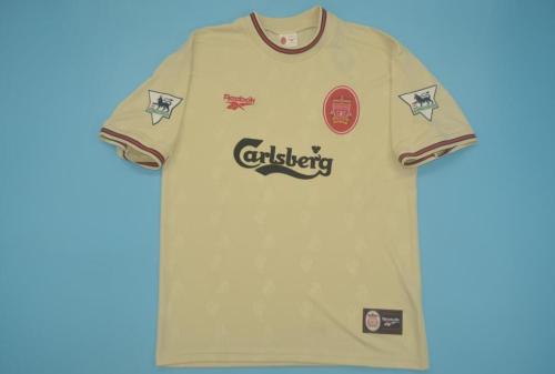 with EPL Patch Retro Jersey 1996-1997 Liverpool Away Soccer Jersey
