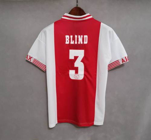 Retro Jersey 1997-1998 Ajax BLIND 3 Home Soccer Jersey Vintage Football Shirt