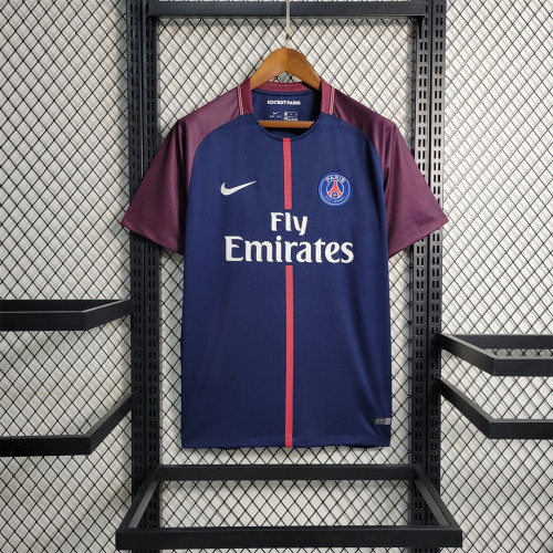 PSG Maillot Retro Shirt 2017-2018 Paris Home Vintage Soccer Jersey