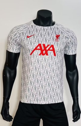 2023-2024 Player Version Liverpool White Soccer Training Jersey