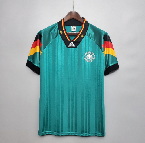 Retro Jersey 1992 Germany Away Green Soccer Jersey Vintage Football Shirt